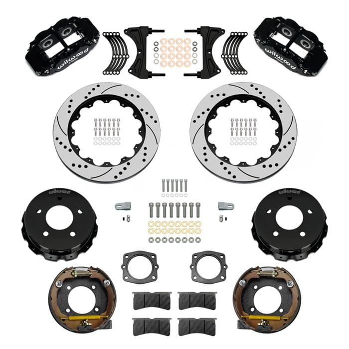 Wilwood Disc Brakes Wilwood Superlite 4R Rear Drum-to-Disc Brake Kits 140-17542-D Autofit