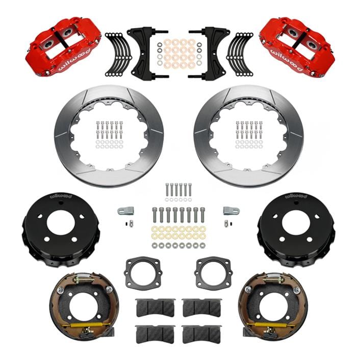 Wilwood Disc Brakes Wilwood Superlite 4R Rear Drum-to-Disc Brake Kits 140-17542-R Autofit