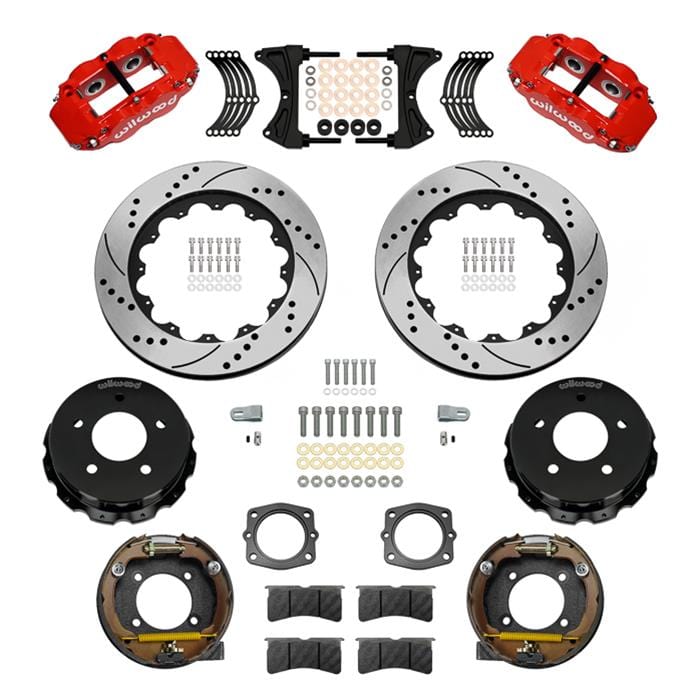 Wilwood Disc Brakes Wilwood Superlite 4R Rear Drum-to-Disc Brake Kits 140-17543-DR Autofit