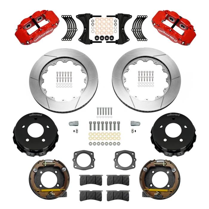 Wilwood Disc Brakes Wilwood Superlite 4R Rear Drum-to-Disc Brake Kits 140-17543-R Autofit