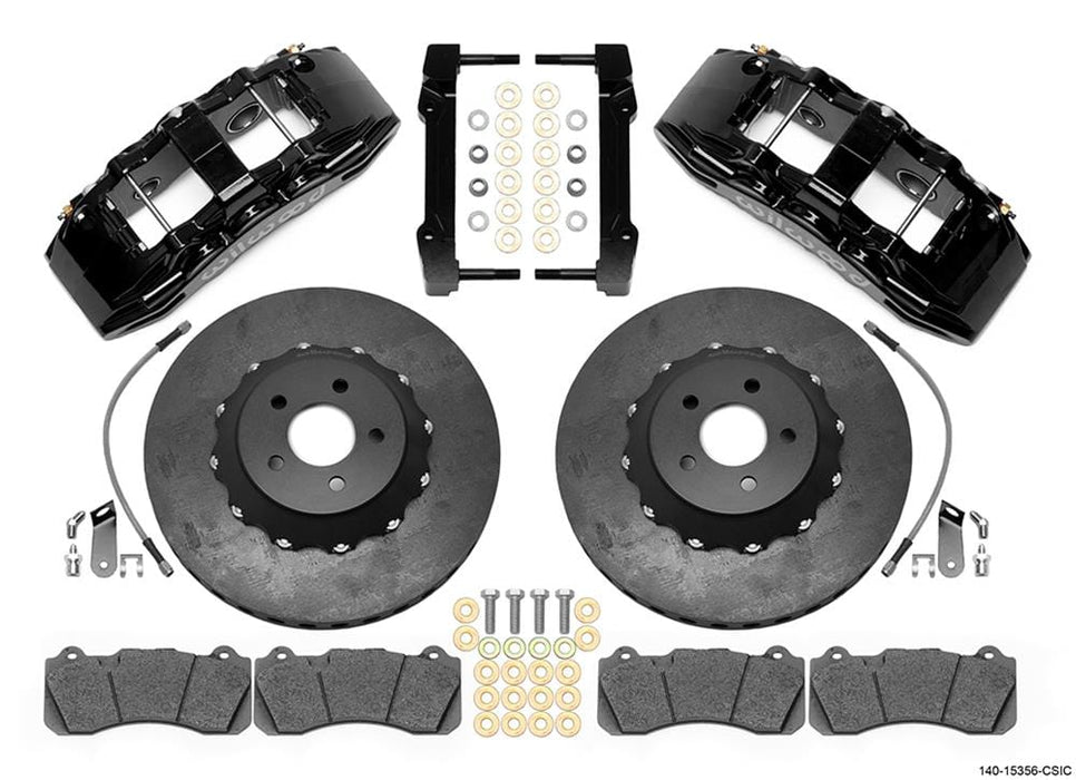 Wilwood Disc Brakes Wilwood SX6R WCCB Carbon-Ceramic Big Brake Front Brake Kits 140-15356-CSIC Autofit
