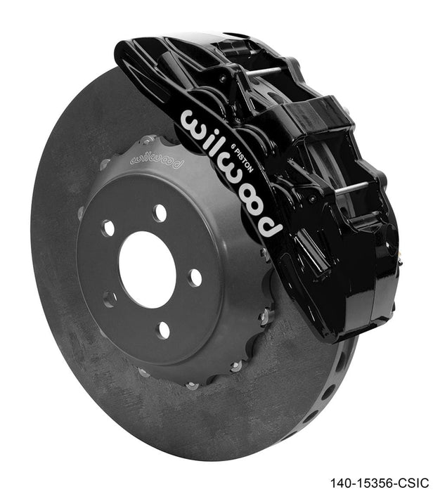 Wilwood Disc Brakes Wilwood SX6R WCCB Carbon-Ceramic Big Brake Front Brake Kits 140-15356-CSIC Autofit