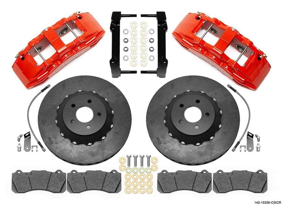 Wilwood Disc Brakes Wilwood SX6R WCCB Carbon-Ceramic Big Brake Front Brake Kits 140-15356-CSICR Autofit