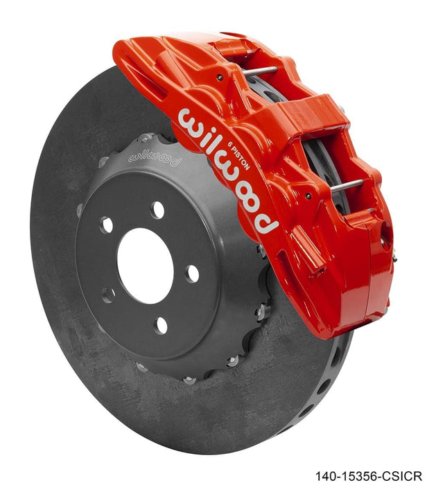 Wilwood Disc Brakes Wilwood SX6R WCCB Carbon-Ceramic Big Brake Front Brake Kits 140-15356-CSICR Autofit