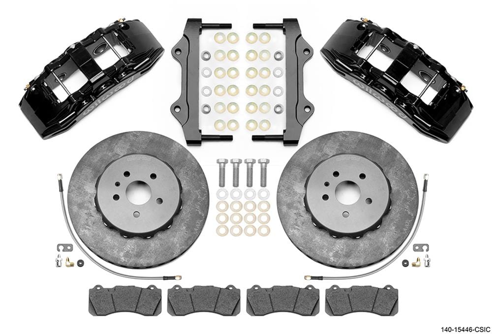 Wilwood Disc Brakes Wilwood SX6R WCCB Carbon-Ceramic Big Brake Front Brake Kits 140-15446-CSIC Autofit