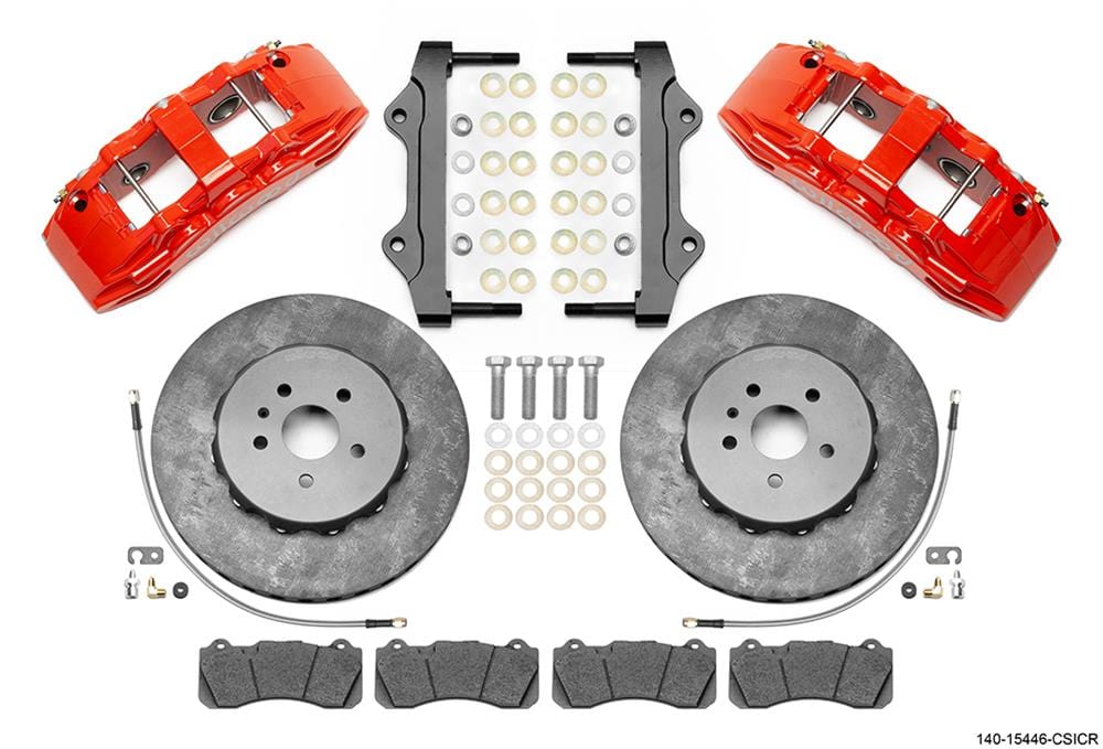 Wilwood Disc Brakes Wilwood SX6R WCCB Carbon-Ceramic Big Brake Front Brake Kits 140-15446-CSICR Autofit