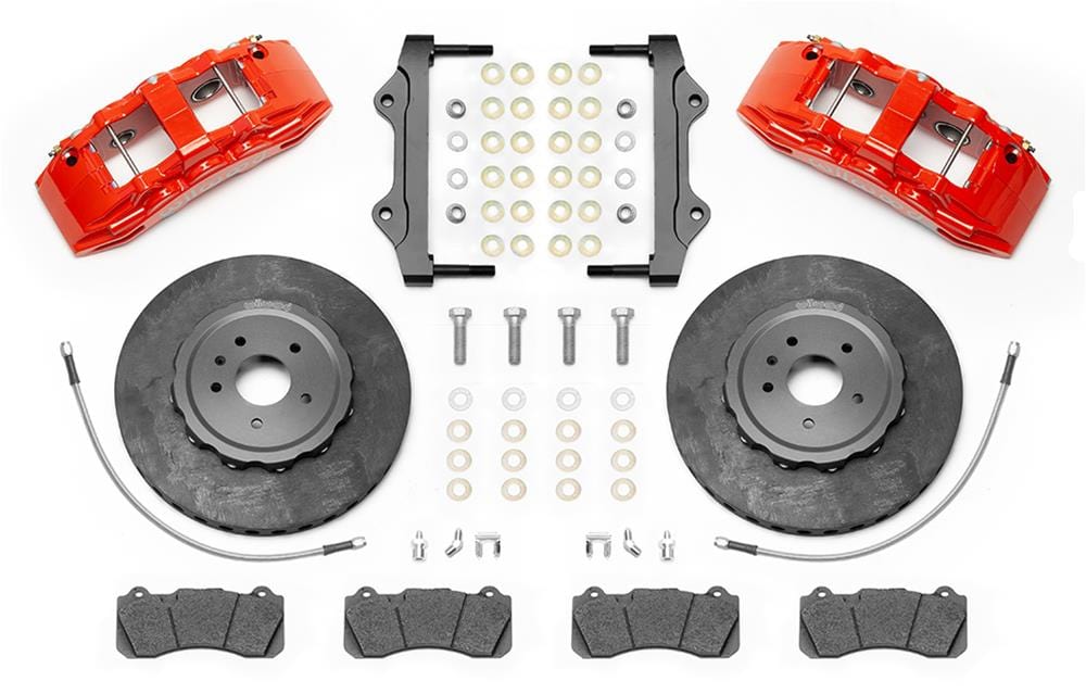 Wilwood Disc Brakes Wilwood SX6R WCCB Carbon-Ceramic Big Brake Front Brake Kits 140-15746-CSICR Autofit