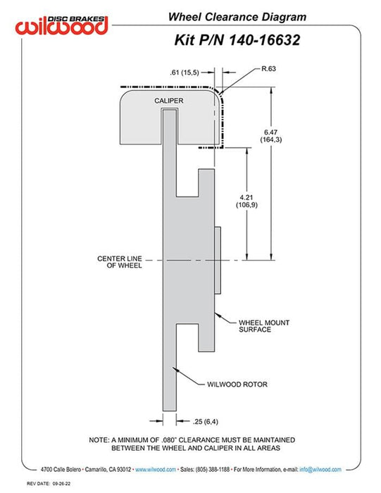 Wilwood Disc Brakes Wilwood UTV6 Brake Kits 140-17044 Autofit