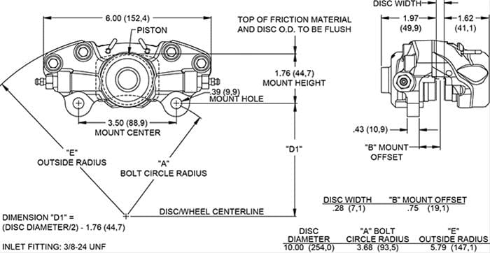 Wilwood Disc Brakes Wilwood WLD-19 Brake Calipers 120-14373 Autofit