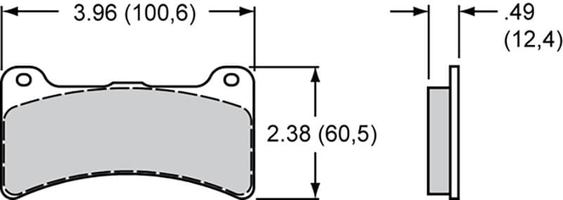 WILWOOD Suit DPC56, Dynapro, Forged Dynapro Low profile lug mount Calipers Smart Pad Brake Set with BP-10 Compound WB150-11363K Autofit