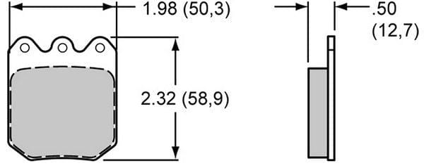 WILWOOD Suit Dynalite & Dynapro Single Series Calipers PolyMatrix Brake Pad Set with Q Compound WB15Q-10144K Autofit