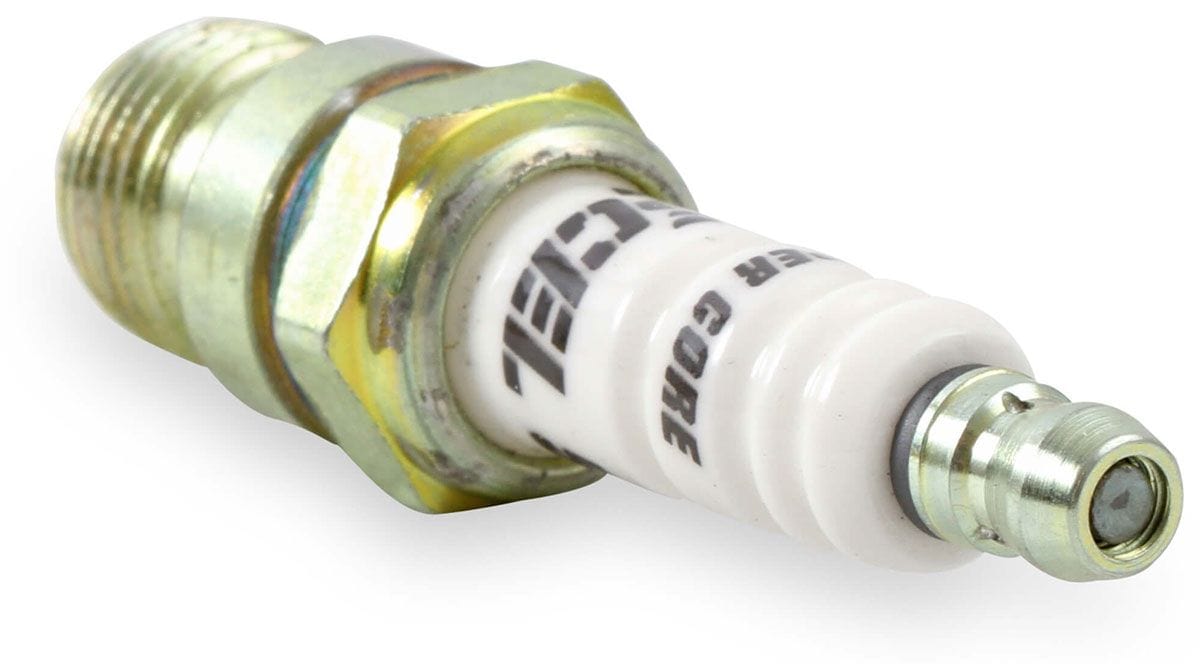 ACCEL .460" reach, Projected tip, Tapered seat, Set of 8, Resistor, Stock H U-Groove Shorty Spark Plugs AC8199 Autofit