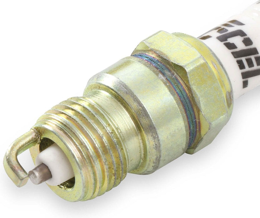 ACCEL .460" reach, Projected tip, Tapered seat, Set of 8, Resistor, Stock H U-Groove Shorty Spark Plugs AC8199 Autofit
