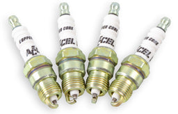 ACCEL .460" reach, Projected tip, Tapered seat, Set of 8, Resistor, Stock H U-Groove Shorty Spark Plugs AC8199 Autofit