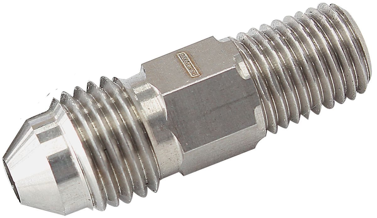 Aeroflow Performance 1/16" NPT to Male -3AN Stainless Steel NPT Male to AN Fitting AF380-03-01 Autofit