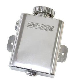 Aeroflow Performance 1.18 litre capacity, 16 psi cap, accepts 2 x 8 ORB fittings, 4.52" W Fabricated Square Radiator Expansion Tank - Polished AF77-1026 Autofit
