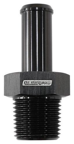 Aeroflow Performance 1/2" NPT to -10 100/450 series Hose, Black Finish Male NPT to Straight AN Hose Barb AF841-10ANBLK Autofit