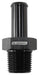 Aeroflow Performance 1/2" NPT to -10 100/450 series Hose, Black Finish Male NPT to Straight AN Hose Barb AF841-10ANBLK Autofit