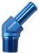 Aeroflow Performance 1/2" NPT to -10 100/450 series Hose, Blue Finish Male NPT to 45° AN Hose Barb AF845-10AN Autofit