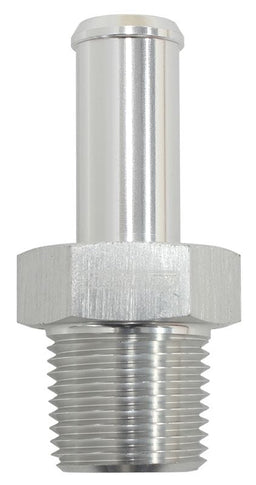 Aeroflow Performance 1/2" NPT to -10 100/450 series Hose, Silver Finish Male NPT to Straight AN Hose Barb AF841-10ANS Autofit