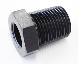 Aeroflow Performance 1/2" NPT to 5/8"-18 UNF, Black Temperature Probe Adapter AF660-08BLK Autofit