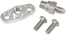 Aeroflow Performance 1/4" NPT Port With -4AN Adapter Turbo Oil Feed Plate AF8059-0011 Autofit
