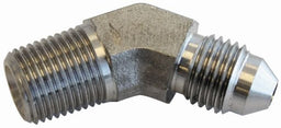 Aeroflow Performance 1/4" NPT to Male -4AN Stainless Steel 45° NPT Male to AN Fitting AF382-04-04 Autofit