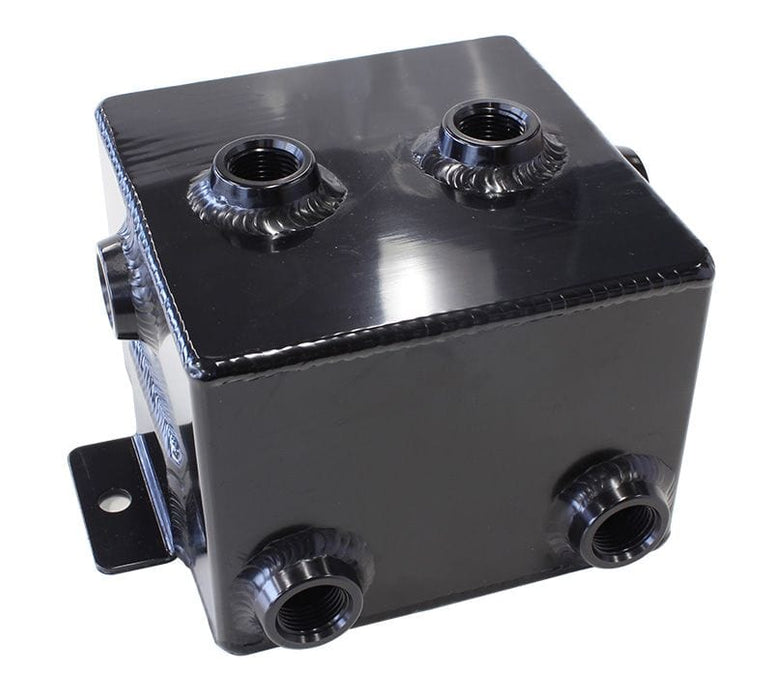 Aeroflow Performance 1.4L capacity, 5" L x 5" W x 4", Black finish Universal Fabricated Alloy Tank AF77-1010BLK Autofit