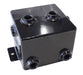 Aeroflow Performance 1.4L capacity, 5" L x 5" W x 4", Black finish Universal Fabricated Alloy Tank AF77-1010BLK Autofit