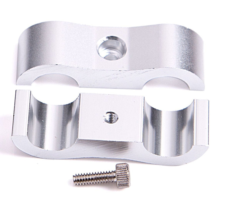 Aeroflow Performance 1-5/16" I.D., Silver Finish Billet Aluminium Dual Hose Separators AF156-17S Autofit