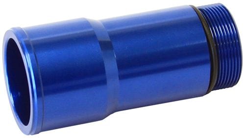 Aeroflow Performance 1.5" O.D., 2.75" Length, 1-1/4"-20 thread, fits most electric water p Radiator Hose Adapters - Blue AF64-2080 Autofit
