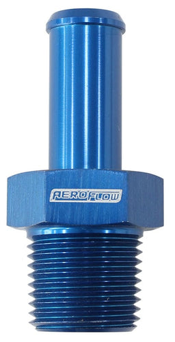 Aeroflow Performance 1/8" NPT to -4 100/450 series Hose, Blue Finish Male NPT to Straight AN Hose Barb AF841-04AN Autofit