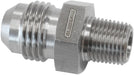 Aeroflow Performance 1/8" NPT x -6AN Turbo Oil Feed Fitting - Stainless Steel AF380-02-06 Autofit