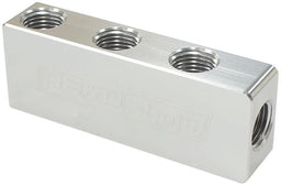 Aeroflow Performance 1 In - 6 Out, All Ports 1/8" NPT, Silver Finish Compact Distribution Block AF456-01-06S Autofit