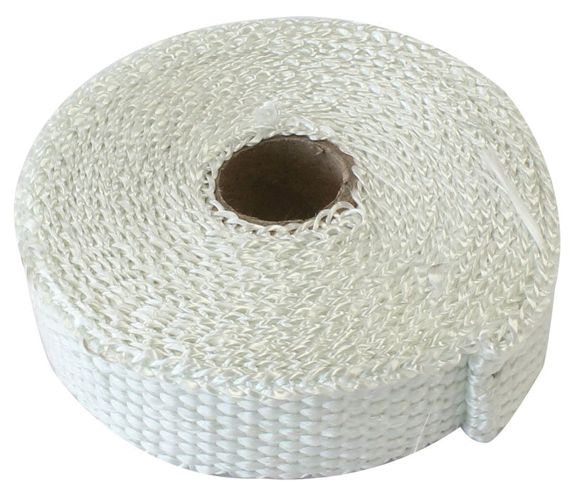 Aeroflow Performance 1" Wide, 15ft Length, White Exhaust Insulation Wrap AF91-3002 Autofit