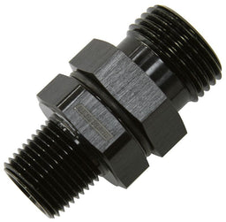 Aeroflow Performance -10 ORB to 3/8" NPT, Black Finish ORB to NPT Coupler AF928-10-06BLK Autofit
