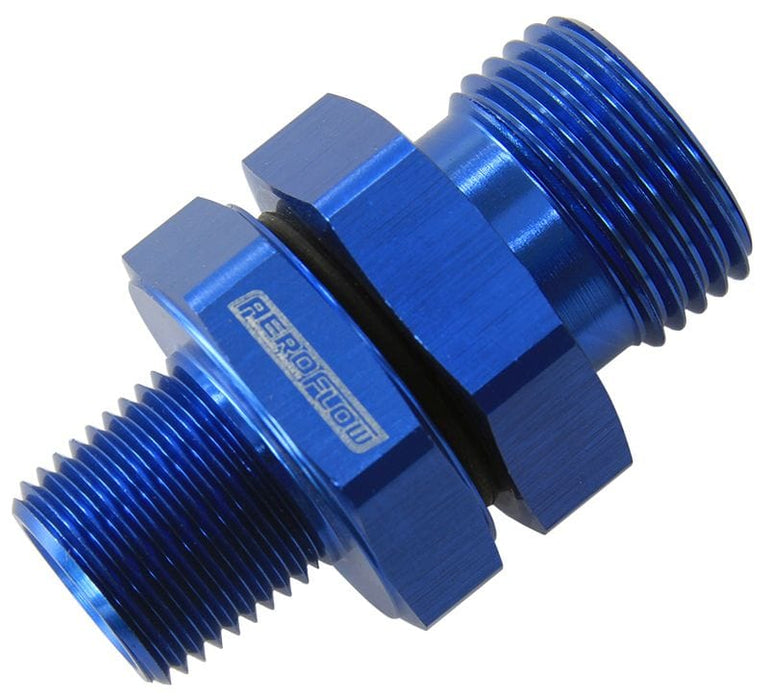 Aeroflow Performance -10 ORB to 3/8" NPT, Blue Finish ORB to NPT Coupler AF928-10-06 Autofit