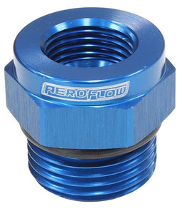 Aeroflow Performance -10 ORB To 5/8" -18 Thread Temperature Probe Adapter - Blue AF661-10 Autofit
