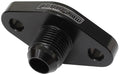 Aeroflow Performance -10AN ORB outlet, 51mm bolt centre, Black Finish Turbo Drain Adapter AF463-06 Autofit