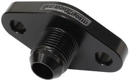 Aeroflow Performance -10AN ORB outlet, 52.4mm bolt centre, Black Finish Turbo Drain Adapter AF463-07 Autofit