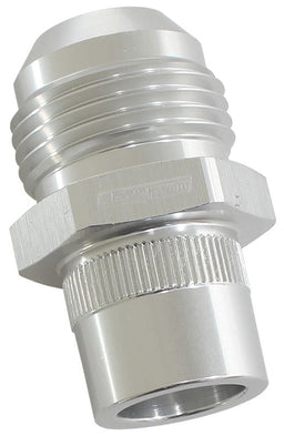Aeroflow Performance -10AN Suit Nissan RB26 KNURL OD = 22MM Press In Cover Breather Adapter - Silver AF708-10-03S Autofit
