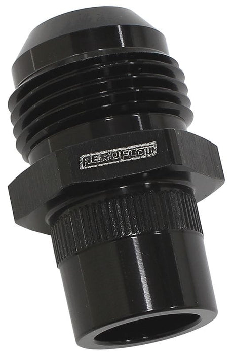 Aeroflow Performance -10AN Suit Nissan RB26 Press In Cover Breather Adapter - Black AF708-10-03BLK Autofit