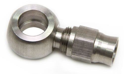 Aeroflow Performance 10mm (3/8") Banjo to -3AN PTFE Hose Stainless Steel Straight Banjo Fitting (Short) AF210-03 Autofit