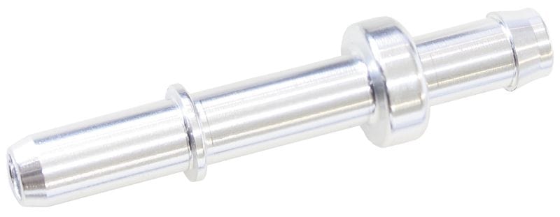 Aeroflow Performance 10mm/3/8" Barb to male hard tube, Silver Push-In to Barb EFI Fuel Fitting AF810-06S Autofit