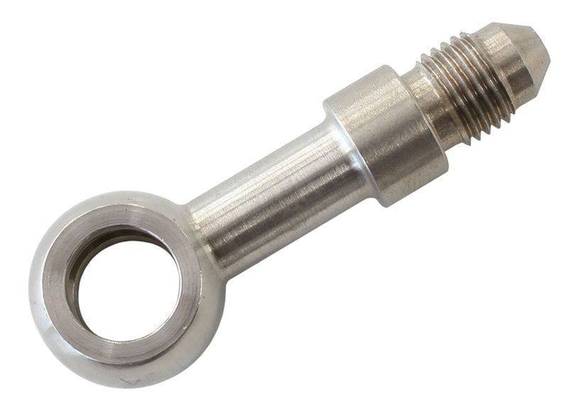 Aeroflow Performance 10mm (3/8") to -3AN Male Stainless Steel Long Banjo to Male AN -3AN AF310-03L Autofit