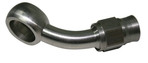 Aeroflow Performance 11.2mm (7/16") Banjo to -3AN PTFE Hose End Stainless Steel 45° Banjo Fitting AF209-03 Autofit