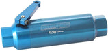 Aeroflow Performance -12 ORB Ports. 5.5" x 2" 60 Micron Pro Filter with Ball Valve - Blue AF66-2051 Autofit