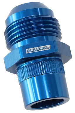 Aeroflow Performance -12AN Suit Nissan RB26 Press In Cover Breather Adapter - Blue AF708-12-03 Autofit