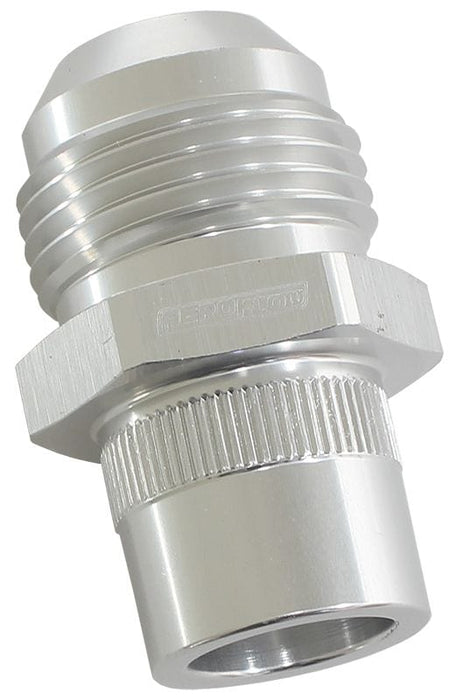 Aeroflow Performance -12AN Suit Nissan RB26 Press In Cover Breather Adapter - Silver AF708-12-03S Autofit