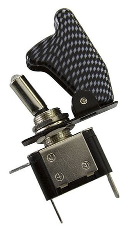 Aeroflow Performance 12v 20A Carbon Fibre Covered LED Rocket / Missile Switch AF49-5020 Autofit